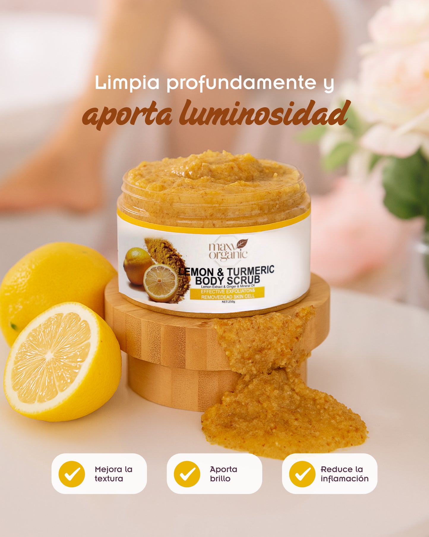 Scrub lemon y turmeric 250 g