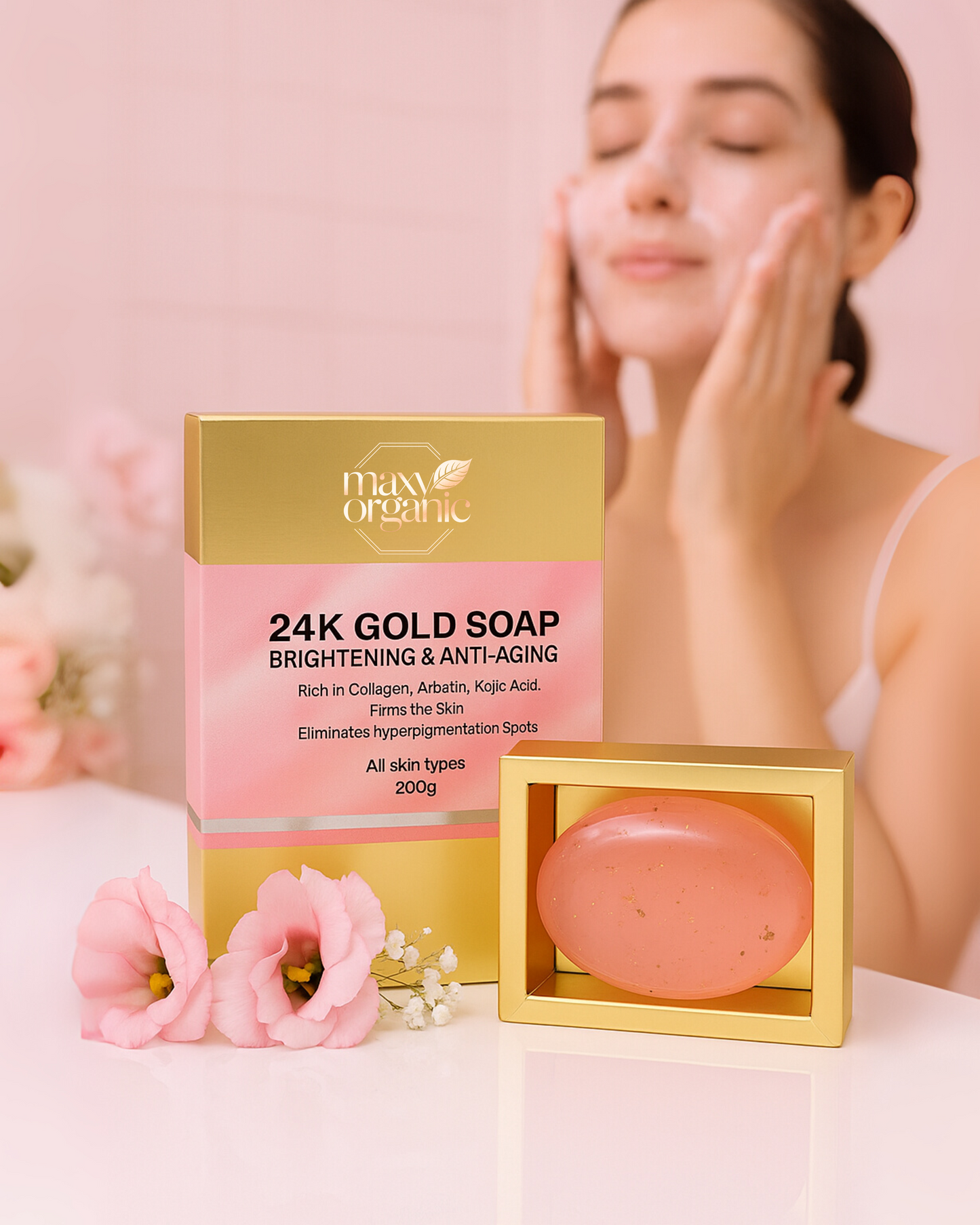 Jabón facial 24k Gold