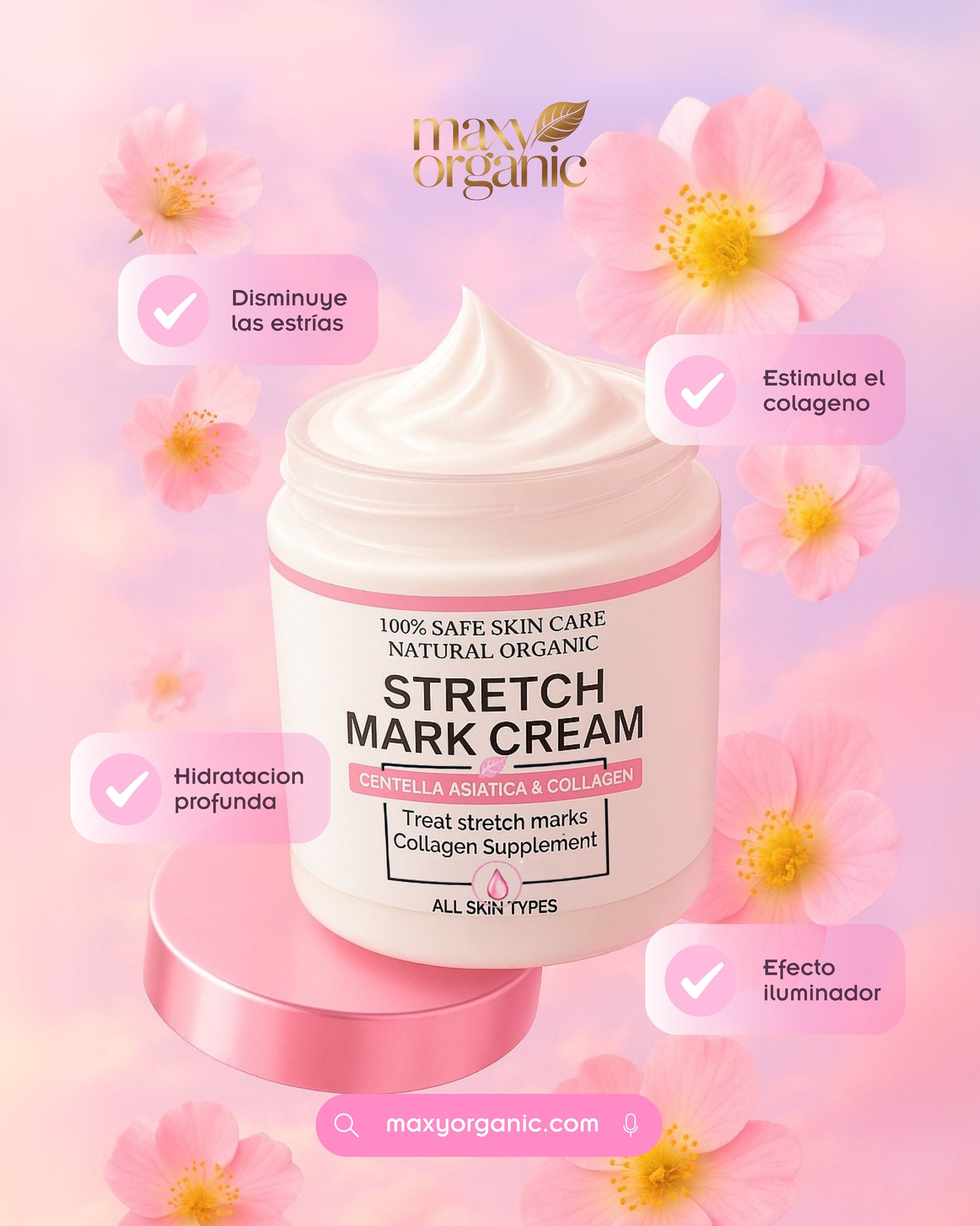 Crema para estrías y cicatrices