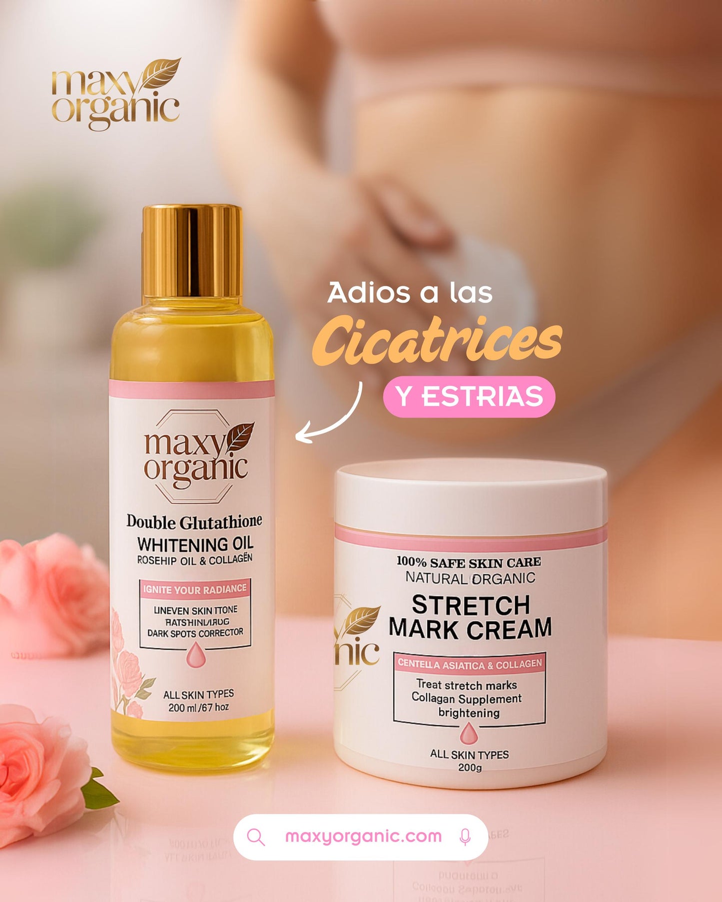 Dúo ideal para estrías y cicatrices